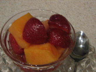 Fresh Melon and Strawberries With Marsala