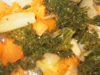 Roasted Vegetables With Kale