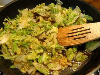 Stir-Fried Spiced Cabbage (La-Pai-Ts'ai)