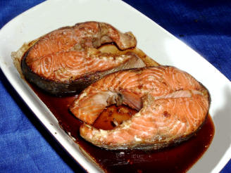 Quick & Citrusy Broiled Salmon Steaks