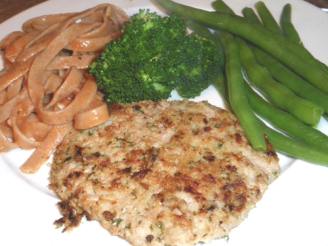 Veal Schnitzel With Herb and Cheese Crust
