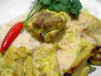 Marinated Chicken Breast With Coconut Curry Sauce