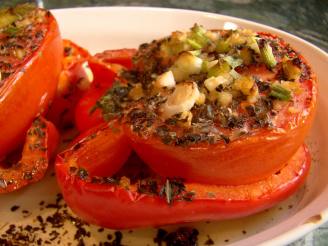 Tomato Stuffed Red Bell Peppers