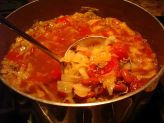 Country Bean, Beef and Cabbage Soup