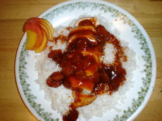 Peaches and Honey Baked Chicken