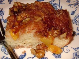 Fresh Peach and Nut Cake or Cobbler