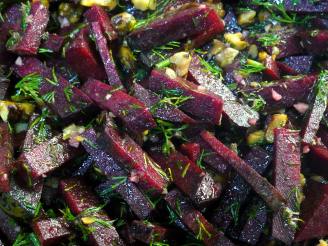 Beet and Walnut Salad with Dill