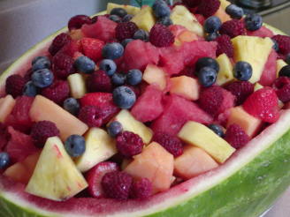 Fresh Watermelon and Fruit  Salad