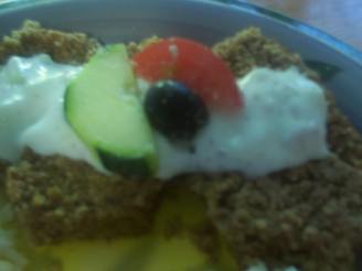 Greek Gyro Meatloaf With Cucumber Yogurt Sauce