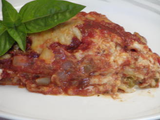 Lasagna With Saucy Sausage, Peppers & Onions