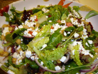 Mediterranean Salad With Feta Cheese