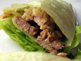 Vietnamese Pork and Scallion Lettuce Wraps