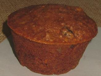 Carrot Muffins With Raisins and Dried Pineapple