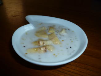 Sweet Banana Soup, With Tapioca and Coconut