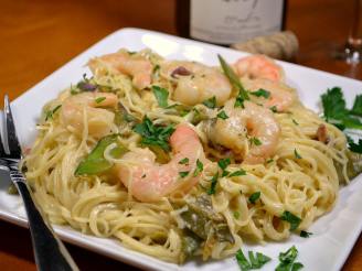 Seafood Mix over Angel Hair Pasta