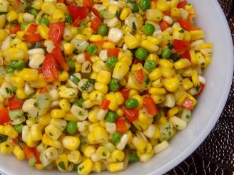 White Corn and Baby Pea Salad