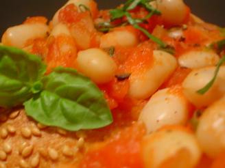 Fast and Low Fat Beans and Tomatoes for a Weeknight