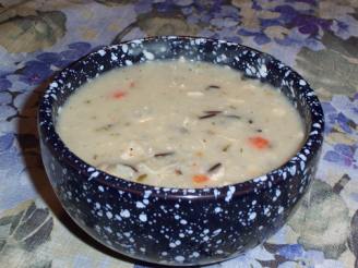 Creamy Wild Rice and Mushroom Soup in a Jar