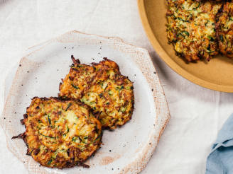 Baked Zucchini Carrot Fritters