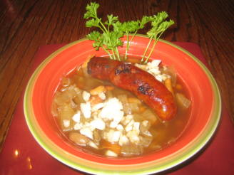 Fava Bean Soup With Portuguese Sausage