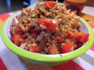 WW Farro Salad With Tomatoes and Balsamic Vinegar