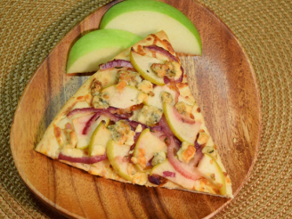 Caramelized Onion, Green Apple and Gorgonzola Cheese Pizza