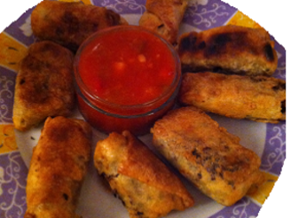 Chicken Egg Rolls With Sweet and Sour Sauce