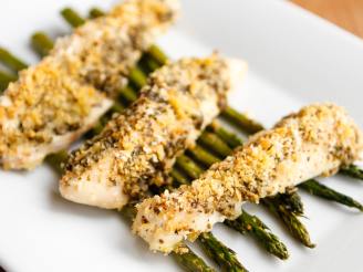 Pesto Baked Chicken With Fresh Asparagus