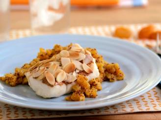Almond Crusted Cod With Apricot Chutney