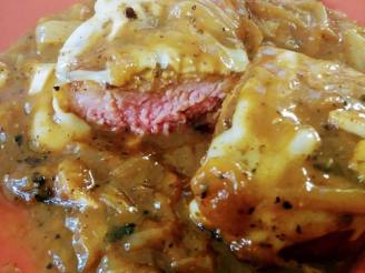 Balsamic French Onion Smothered Steak