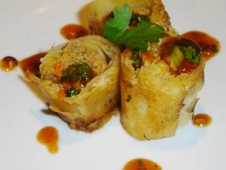Crunchy Chicken Egg Rolls With Tangy Dipping Sauce #A1