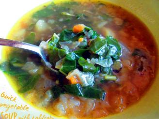 Quick Vegetable Soup With Kohlrabi