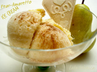 Pear and Amaretto Ice Cream