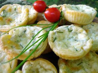 Puff Pastry Cheese and Chives Baskets