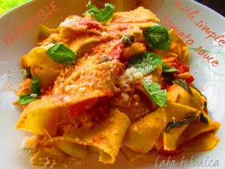 Pappardelle With Simple Tomato Sauce