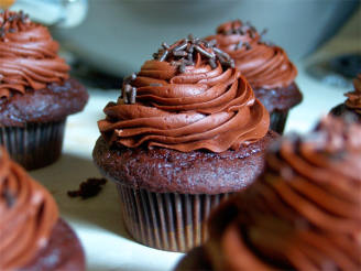 Double Chocolate Cupcakes With Chocolate Frosting