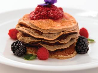 Flourless Pancakes With Berry Compote