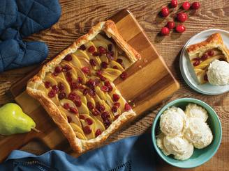 Pear and Cranberry Tart