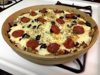 Quick and Easy Deep Dish Pizza With Pita Crust