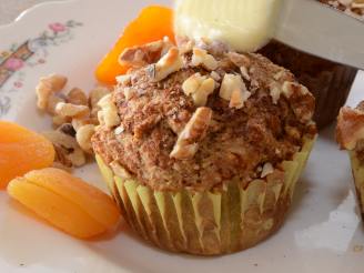 Healthy Apricot Walnut Muffins