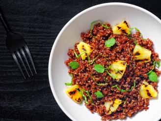 Grilled Pineapple and Red Curry Quinoa
