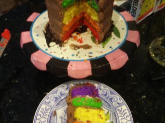 Rainbow White Cake
