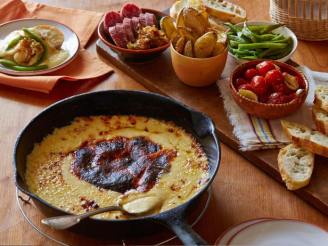Queso Fundido With Charred Poblanos and Sides