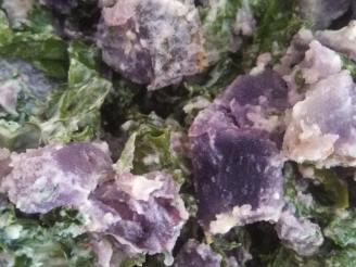 Roasted Purple Potato Kale Salad With Yogurt Dressing