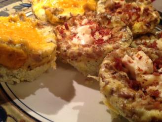 Scrambled Egg Muffins With Bacon and Swiss Cheese