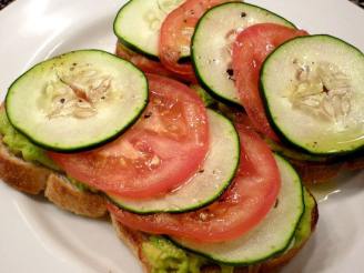 Avacado, Tomato & Cucumber Sandwich