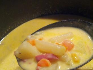 Cheesy Potato Soup With Ham