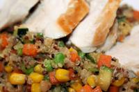 Quinoa With Veggies and Grilled Chicken Breast Recipe - Food.com