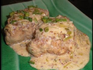 Pork Medallions With Mustard-Chive Sauce