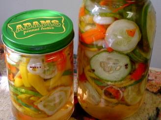 Sweet Pickled Garden Vegetables